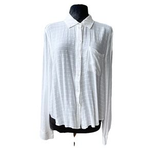 Aeropostale Button Down White Blouse